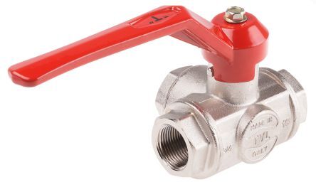 G2-1/2'' 3-way T-port Ball Valve Brass PTFE/NBR 20 bar - BL3BM