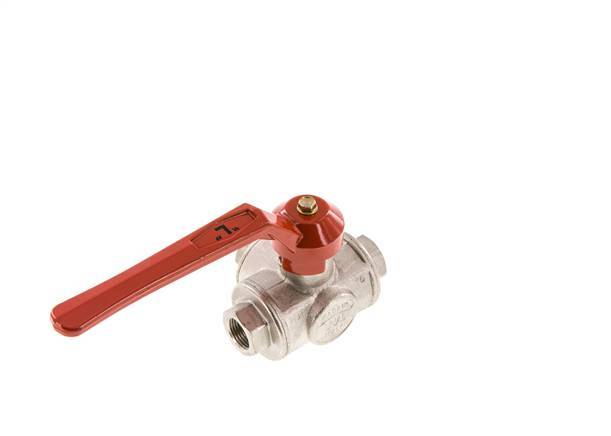 G3/8'' 3-way L-port Ball Valve Brass PTFE/NBR 55 bar - BL3BM