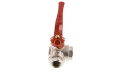 Vanne à bille 3 voies en T G1'' laiton PTFE/NBR 45 bar - BL3BM