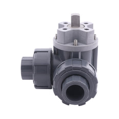 G2-1/2'' Vanne A Bille PVC 3 Voies Perçage En T ISO-Top F05 10 bar PTFE/EPDM