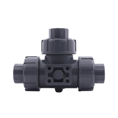 G2'' Vanne A Bille PVC 3 Voies Perçage En T ISO-Top F05 10 bar PTFE/EPDM