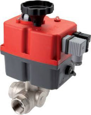 G1'' T-port 24-240V AC/DC Fail-Safe 3-Way Stainless steel Ball valve