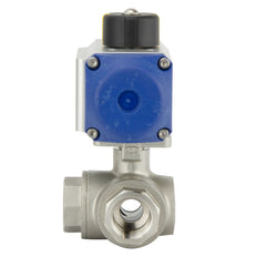 G1/4'' Vanne À Boule Pneumatique En Acier Inoxydable À 3 Voies En L - BL3SA