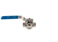 G 3/8 Pouce Vanne À Boule En Acier Inoxydable À 3 Voies L-Port