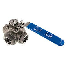 G 3/8 inch 3-Way L-port Stainless Steel Ball Valve