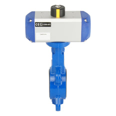 DN50 (2 inch) Wafer Pneumatic Butterfly Valve GGG40-Stainless Steel-EPDM Double Acting - BFLW
