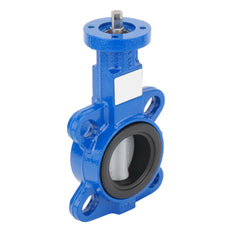 DN80 (3 inch) Wafer Pneumatic Butterfly Valve GG25-Stainless Steel-EPDM Double Acting - BFLW