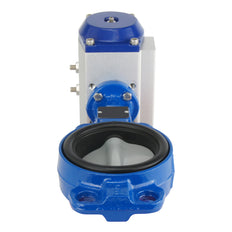 DN50 (2 inch) Wafer Pneumatic Butterfly Valve GG25-Stainless Steel-NBR Spring Open - BFLW