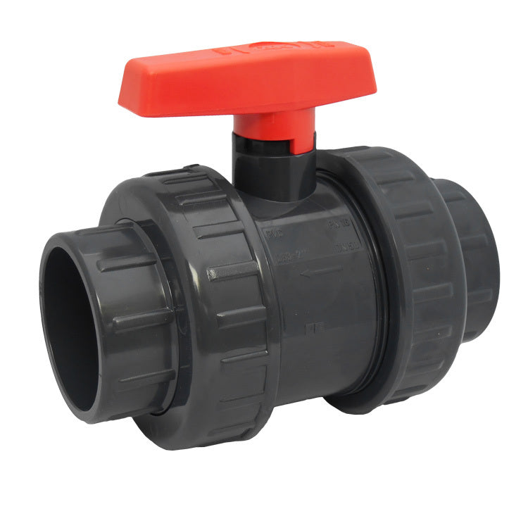 BMPM - Vanne à boisseau spherique en PVC à 2 voies avec raccord union vrai 32mm