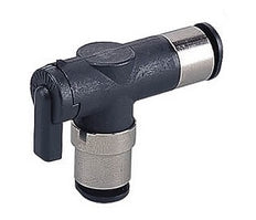 Coude union 6mm - 6mm Vanne à bille 2 voies série 10