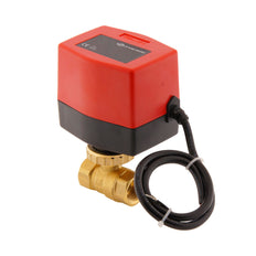 Vanne à bille electrique BW2 1/2'' 2 voies 24V AC 3 points