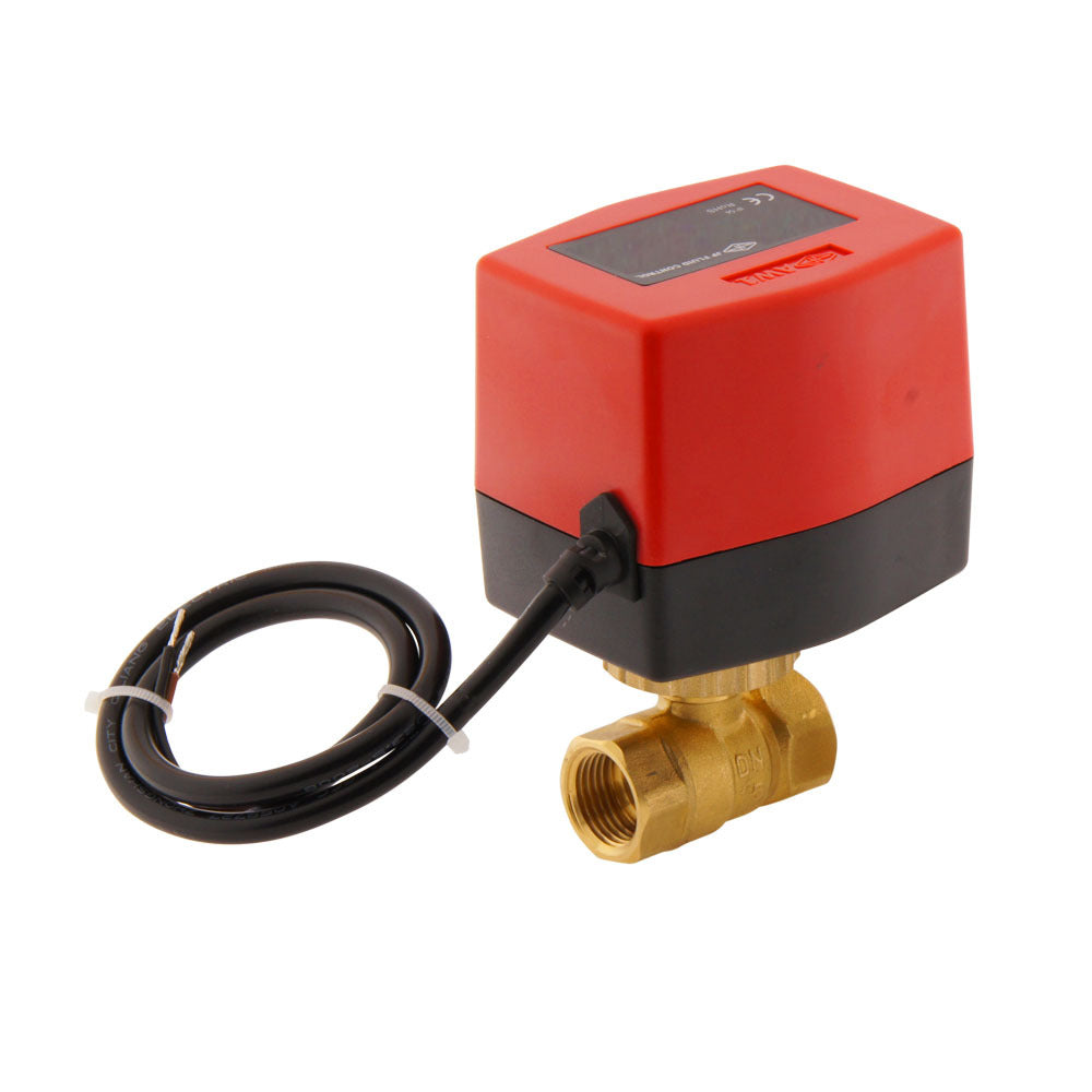 Vanne à bille electrique BW2 1/2'' 2 voies 24V AC 3 points