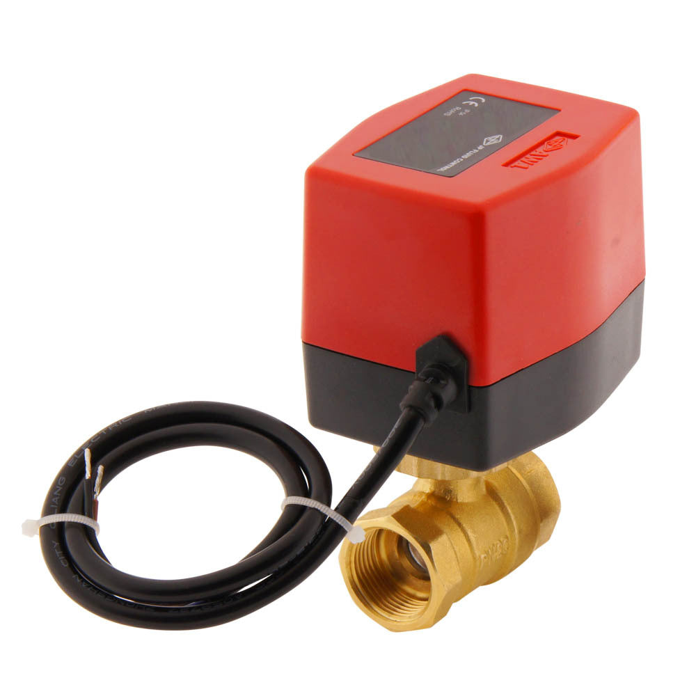 Vanne à bille electrique BW2 3/4'' 2 voies 120V AC 3 points