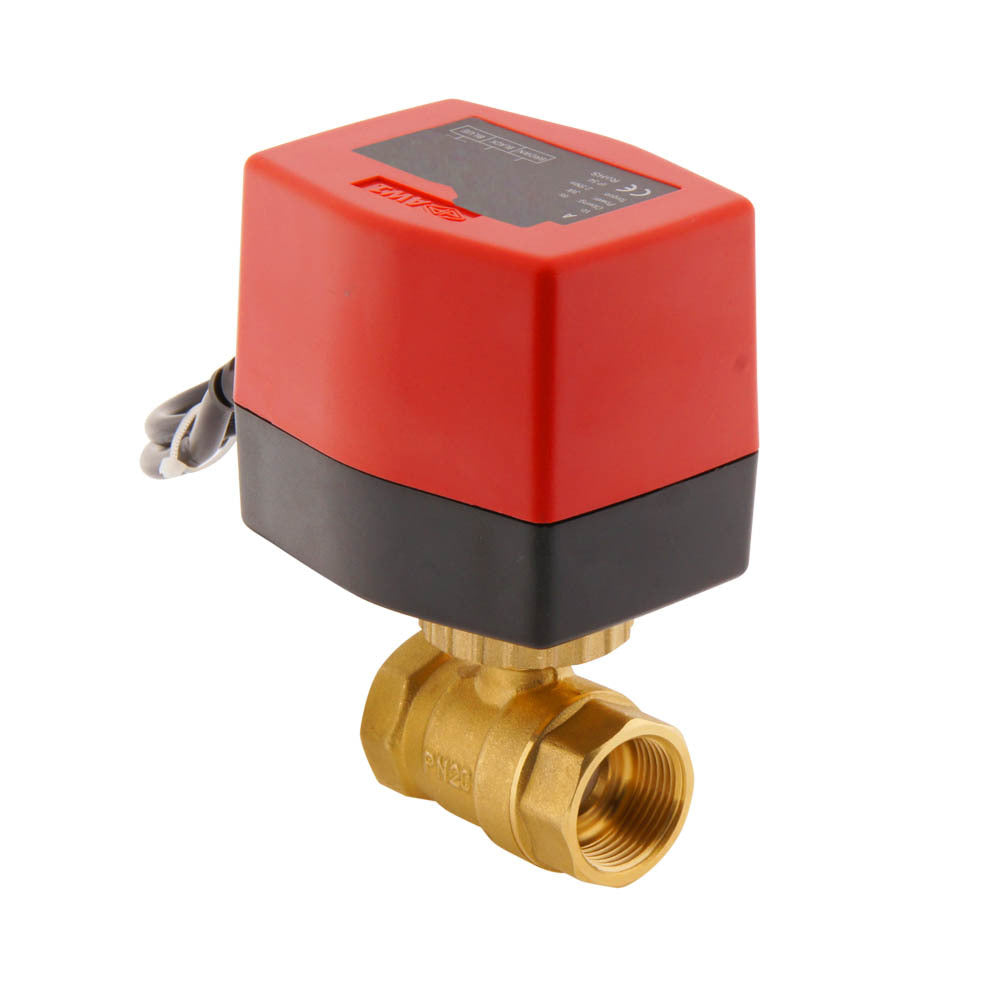 Vanne à bille electrique BW2 3/4'' 2 voies 120V AC 3 points