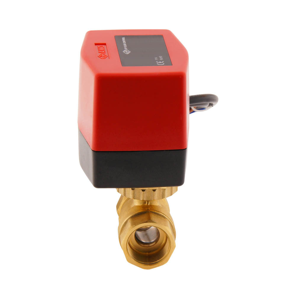 Vanne à bille electrique BW2 3/4'' 2 voies 120V AC 3 points