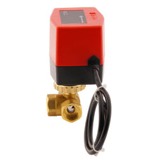 Vanne à bille electrique BW3 1/2'' 3 voies 24V DC relais