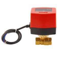 Vanne à bille electrique BW3 1/2'' 3 voies 24V DC relais