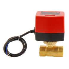 Vanne à bille electrique BW3 3/4'' 3 voies 120V AC relais