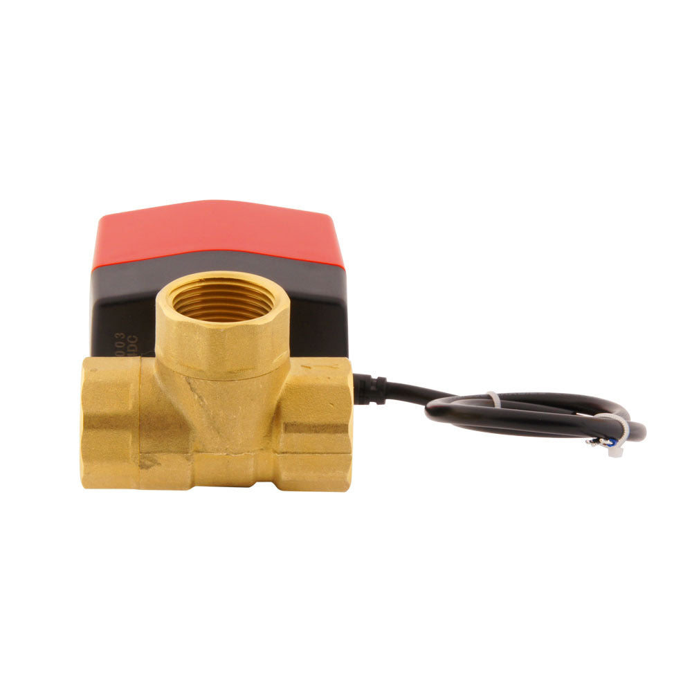 Vanne à bille electrique BW3 1'' 3 voies relais 120V AC