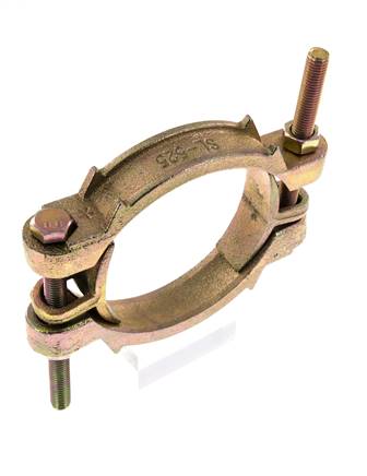 Collier de serrage en fonte malléable 113-127 mm à griffe tournante DIN 20039A