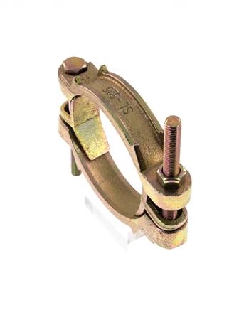 Collier de serrage en fonte malléable 113-127 mm à griffe tournante DIN 20039A