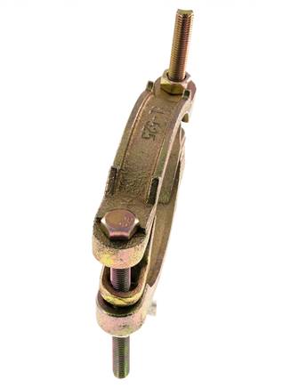 Collier de serrage en fonte malléable 113-127 mm à griffe tournante DIN 20039A