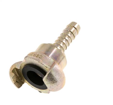 Fonte DN 10 DIN 3489 Accouplement à griffes 13 mm (1/2'') Hose Barb Rotary