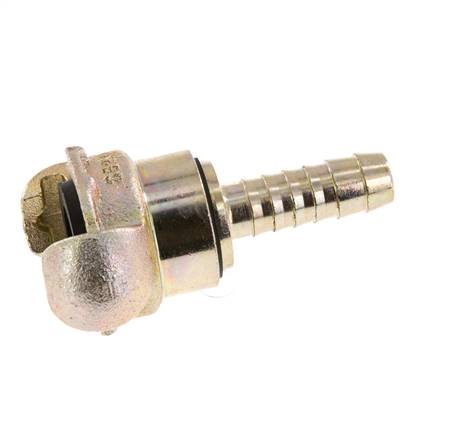 Fonte DN 10 DIN 3489 Accouplement à griffes 13 mm (1/2'') Hose Barb Rotary
