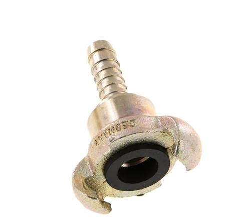 Fonte DN 10 DIN 3489 Accouplement à griffes 13 mm (1/2'') Hose Barb Rotary
