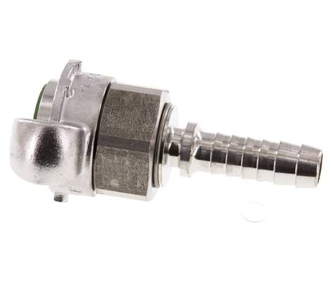 Acier inoxydable DN 10 DIN 3238 Coupleur à griffes 13 mm (1/2'') Hose Barb