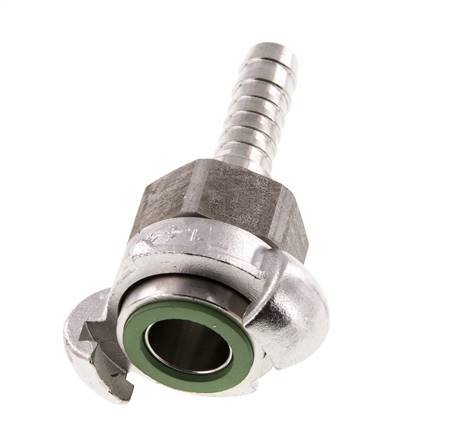 Acier inoxydable DN 10 DIN 3238 Coupleur à griffes 13 mm (1/2'') Hose Barb