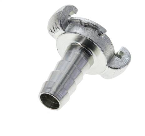 Fonte DN 14 DIN 3489 Coupleur à griffes 19 mm (3/4'') Hose Barb