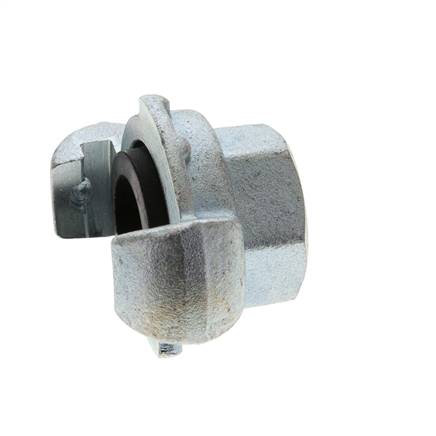 Fonte DN 15 DIN 3489 Accouplement à griffes Rp 3/8'' femelle