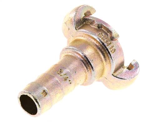 Fonte DN 15 DIN 3489 Coupleur à griffes 19 mm (3/4'') Hose Barb