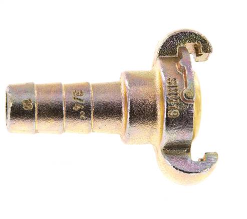 Fonte DN 15 DIN 3489 Coupleur à griffes 19 mm (3/4'') Hose Barb