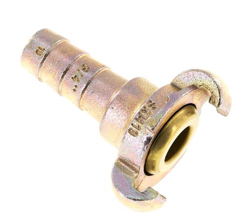Fonte DN 15 DIN 3489 Coupleur à griffes 19 mm (3/4'') Hose Barb