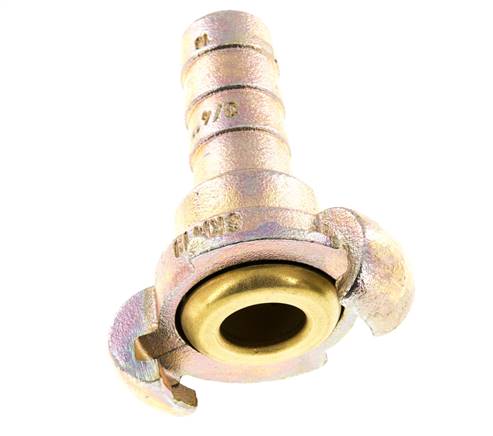 Fonte DN 15 DIN 3489 Coupleur à griffes 19 mm (3/4'') Hose Barb
