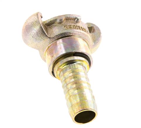 Fonte DN 15 DIN 3489 Accouplement à griffes 19 mm (3/4'') Hose Barb Rotary