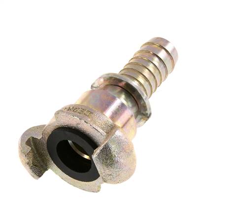 Fonte DN 15 DIN 3489 Coupleur à griffes 19 mm (3/4'') Collier rotatif Hose Barb