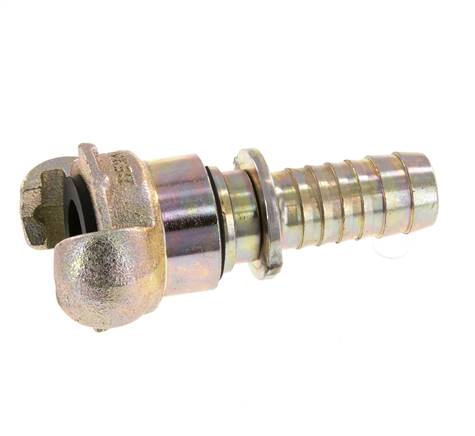 Fonte DN 15 DIN 3489 Coupleur à griffes 19 mm (3/4'') Collier rotatif Hose Barb