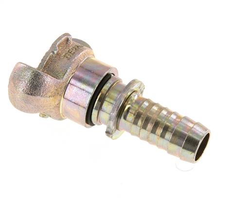 Fonte DN 15 DIN 3489 Coupleur à griffes 19 mm (3/4'') Collier rotatif Hose Barb
