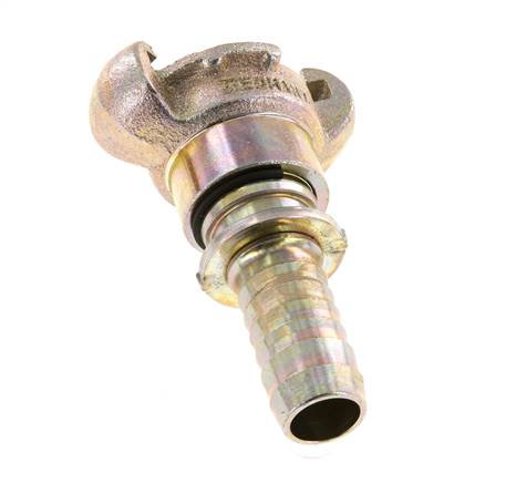 Fonte DN 15 DIN 3489 Coupleur à griffes 19 mm (3/4'') Collier rotatif Hose Barb