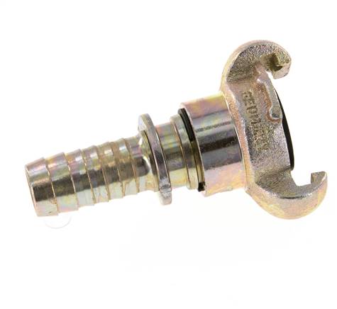 Fonte DN 15 DIN 3489 Coupleur à griffes 19 mm (3/4'') Collier rotatif Hose Barb