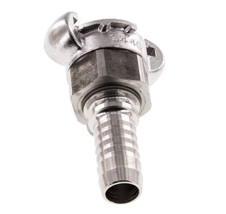 Acier inoxydable DN 15 DIN 3238 Coupleur à griffes 19 mm (3/4'') pour tuyau flexible