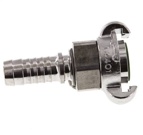 Acier inoxydable DN 15 DIN 3238 Coupleur à griffes 19 mm (3/4'') pour tuyau flexible
