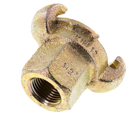 Fonte DN 17 DIN 3489 Accouplement à griffes Rp 1/2'' Femelle