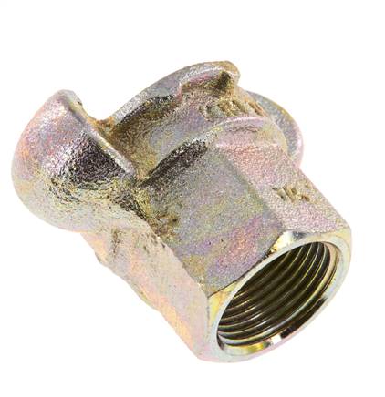 Fonte DN 17 DIN 3489 Accouplement à griffes Rp 3/4'' femelle