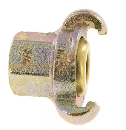 Fonte DN 17 DIN 3489 Accouplement à griffes Rp 3/4'' femelle