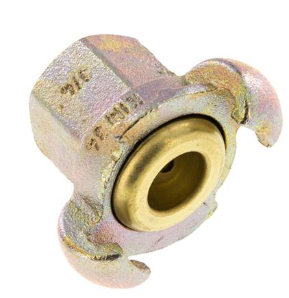 Fonte DN 17 DIN 3489 Accouplement à griffes Rp 3/4'' femelle