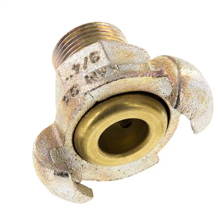 Fonte DN 17 DIN 3489 Accouplement à mâchoires tournantes G 3/4'' mâle